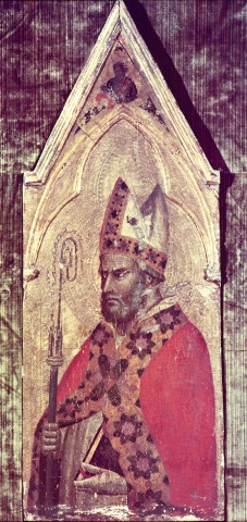 Anonimo — Daddi Bernardo - sec. XIV - Santo vescovo — particolare